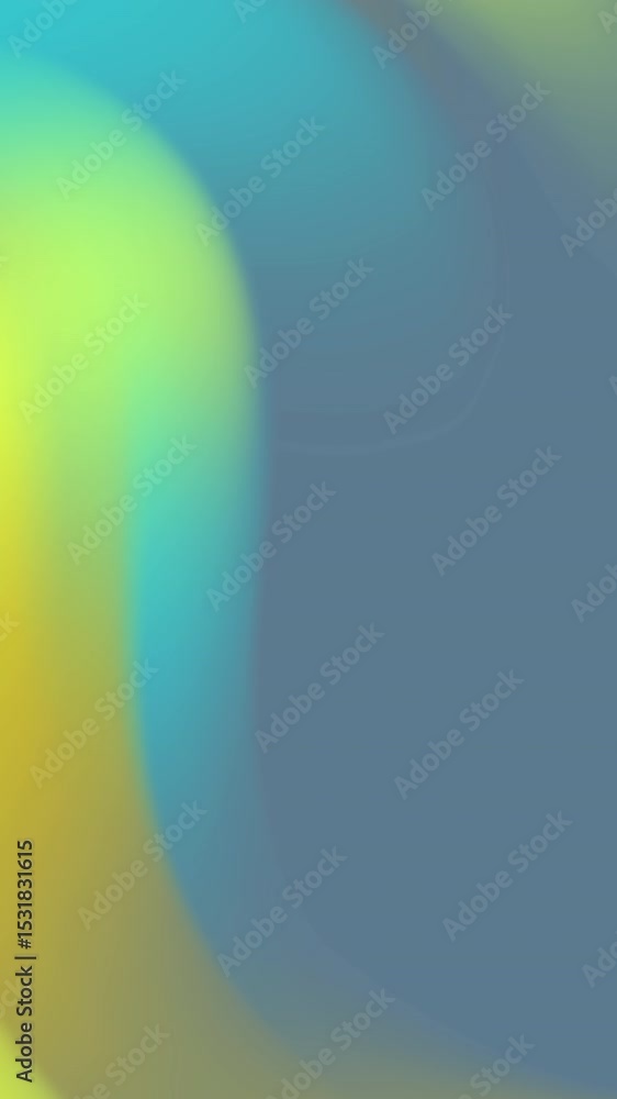 Aufkleber abstract gradient motion yellow teal and blue color transition