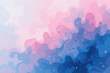 abstract foggy brush textures in pastel blue and pink over a very light background
