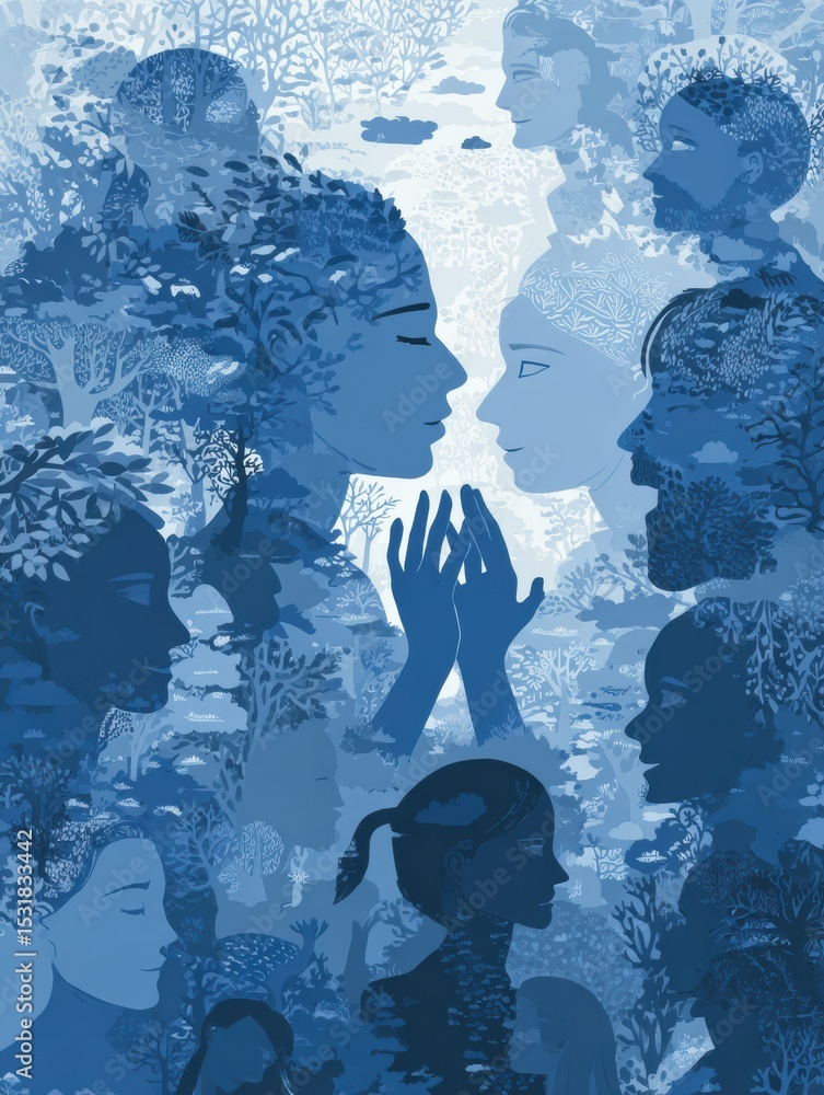 Poster Understanding Support Systems for Those Experiencing PTSD Through Calming Visual Representations in Blue Tones