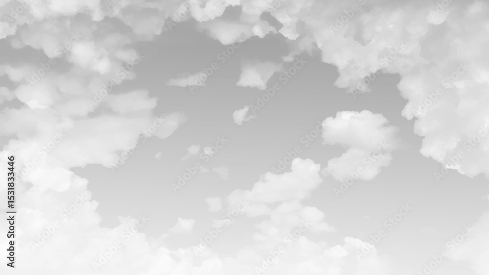 Poster background of dark clouds before a thunder-storm