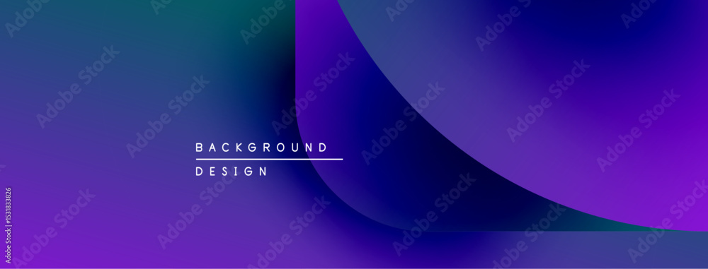 Poster abstract gradient background. purple, blue hues blend smoothly. minimalist design with text overlay 