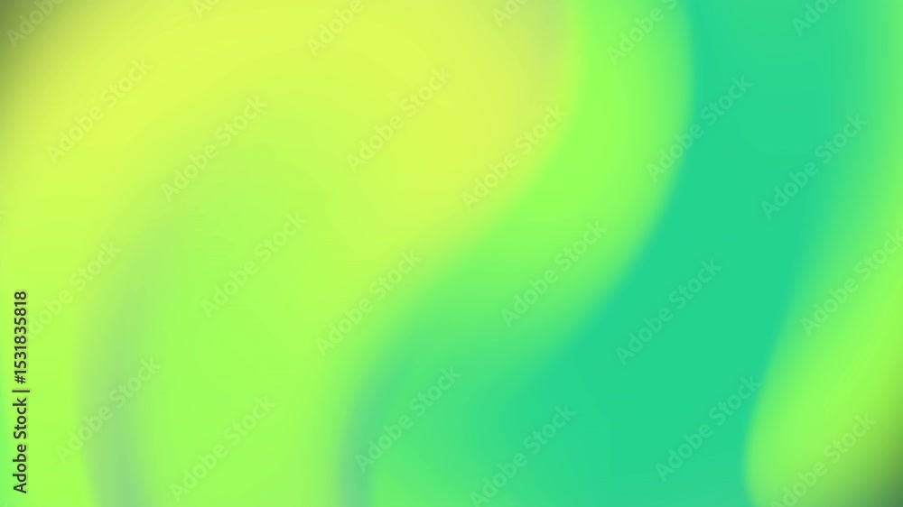 Poster abstract green and yellow gradient motion background for video (2)