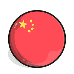 Icon A circular, glossy orb features a stylized depiction of the Chinese national flag; a large red field with a prominent yellow star and four smaller surrounding stars.