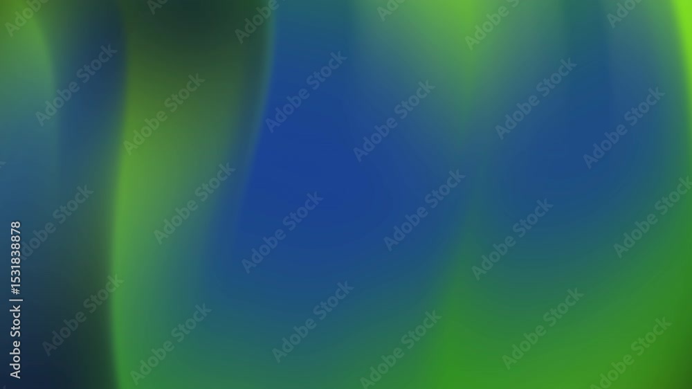 Poster abstract motion background flowing blue and green gradient animation