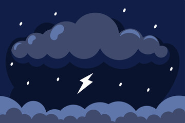 stormy winter sky with dark snow clouds  .svg