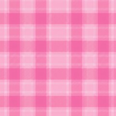 Pink plaid pattern isolated on white background for textile, fabric, gift wrap, wallpaper, backdrop, and decorative projects.