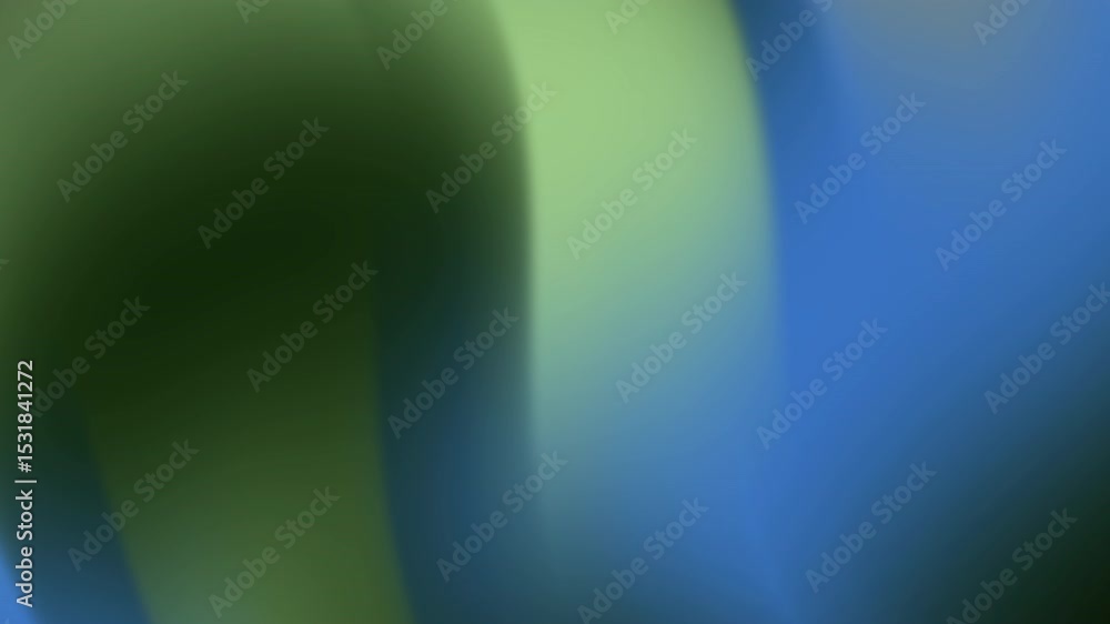 Poster Abstract Motion Green and Blue Gradient Flowing Dynamically in a Video Frame