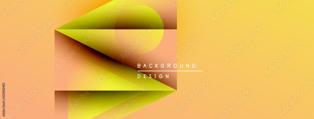 Poster Abstract gradient background. Yellow, orange hues create dynamic shapes. Minimalist design with text overlaybackground, design. Modern aesthetic.
