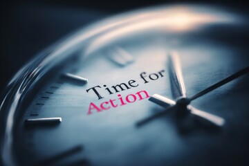 Close-up watch face, Time for Action