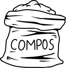 Open Sack of Compost