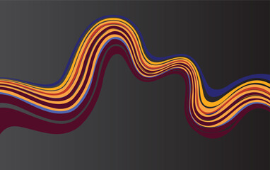 abstract artwork showcasing elegant fluid gradient waves on a dark minimalist background, imparting a sense of motion, creativity, and modernity.