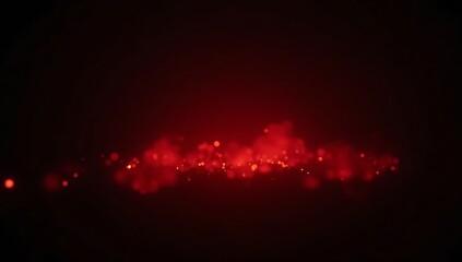 Red embers slowly float in dark background. 4K for fire, passion, or dramatic cinematic themes.