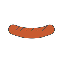illustration of a sausage