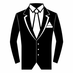 op Minimalist Suit Silhouette Icon Designs for Branding