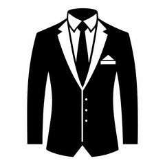 op Minimalist Suit Silhouette Icon Designs for Branding