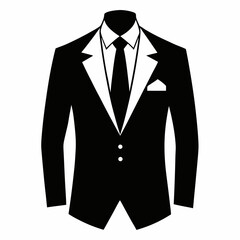 op Minimalist Suit Silhouette Icon Designs for Branding