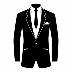 op Minimalist Suit Silhouette Icon Designs for Branding