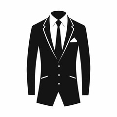 op Minimalist Suit Silhouette Icon Designs for Branding