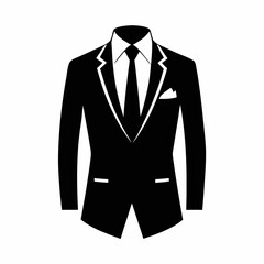 op Minimalist Suit Silhouette Icon Designs for Branding