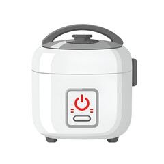 White Rice Cooker Illustration