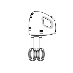 Hand Mixer Illustration
