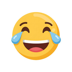 Crying Laughter Emoji Illustration