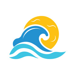 Beach picnic vector illustration