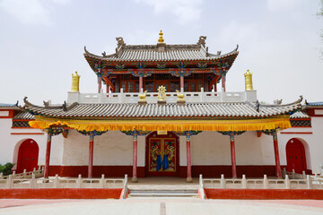 Obraz premium Wushizhao Lama Temple, Wushi Banner, Ordos, Inner Mongolia, China