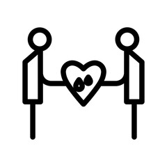 donation line icon
