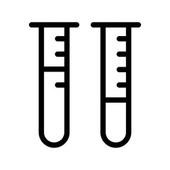 test tube line icon