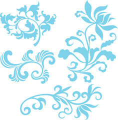 Beautiful flower art and mandala vector design