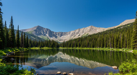Colorado Day Serenity – Summer Reflections at Maroon Bells