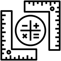Fototapeta premium Mathemathics Icon