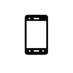 Minimal Black Line Mobile Phone Icon for Modern Communication