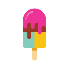 Ice cream popsicle vector illustration