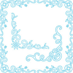 Obraz premium Beautiful flower art and mandala vector design