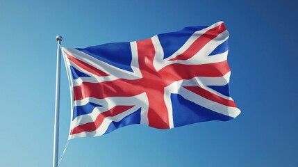 UK flag waving