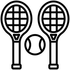 Tennis Racket Icon