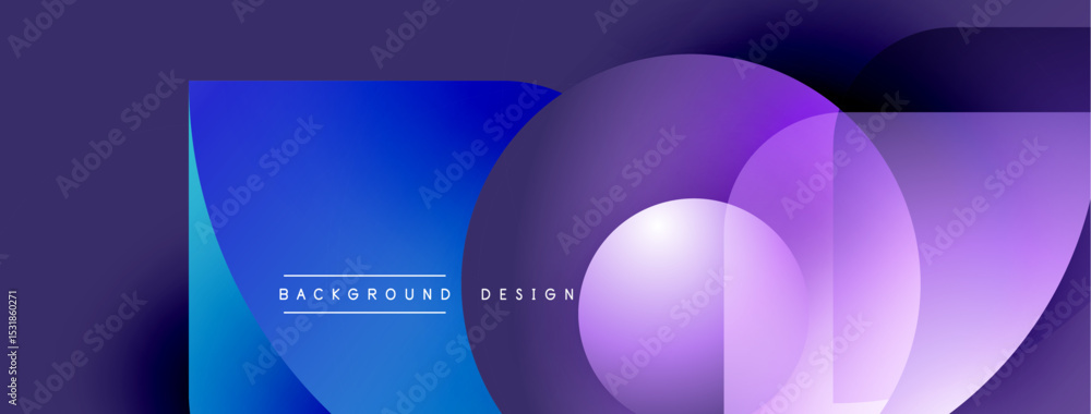 Poster Abstract fluid shapes, vibrant colors blend. Gradient background creates modern visual effect. Text reads background design.