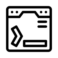 Terminal line icon