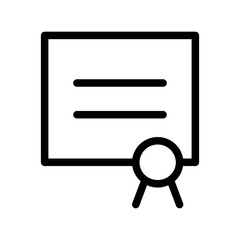 certification line icon