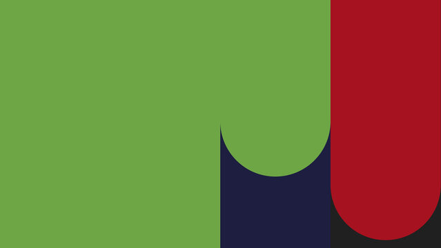 Rounded Shapes 3 Colors Horizontal Transitions 1 MOGRT 383