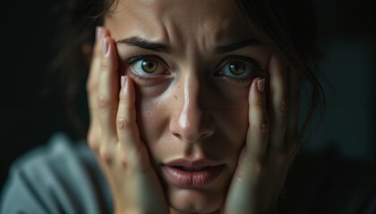 Anxiety Expressed Through Wide Eyes