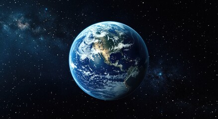 Obraz premium Earth in the vast cosmos