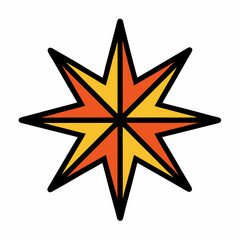 Obraz premium StickIt Star Vector | Generative AI & Linocut Silhouette Design