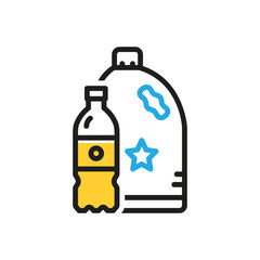 Multi color icon for plastic