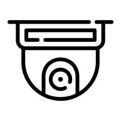 cctv dome Line Icon © Barudak Lier