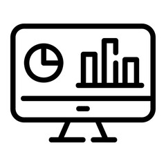 data monitor Line Icon
