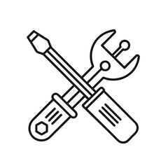 Tools Icon Vector Illustration Isolated on White Background
