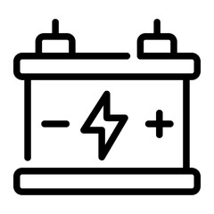 battery power Line Icon